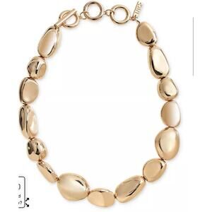 I.N.C. International Concepts NEW Gold Tone Sculptural Bead 19 1/2" Necklace NWT